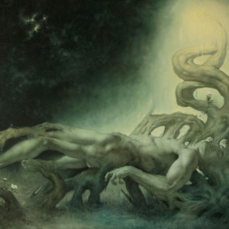 Trasmutazione, 2024, olio su tela di lino, 110x85cm