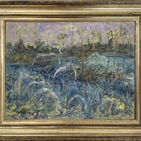 Paesaggio, 1967, olio su tela, 30x40 cm