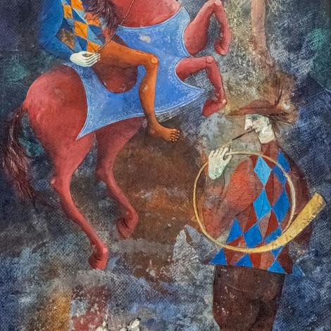 olio su tela, 55x30cm