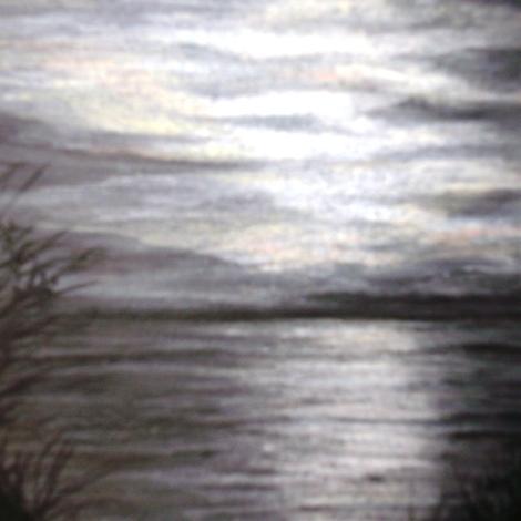 La fine della notte, 2018, pastelli a olio 18 x 25 cm