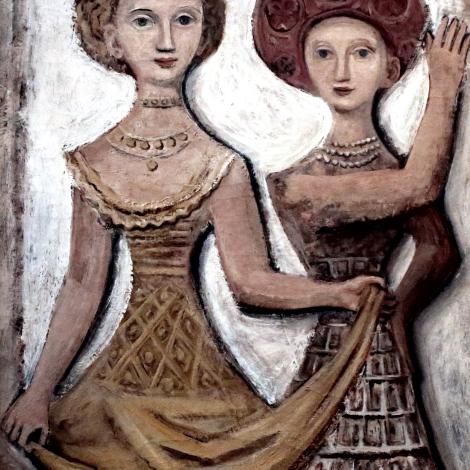 Due ballerine, 1938, olio su tela, cm 92×73