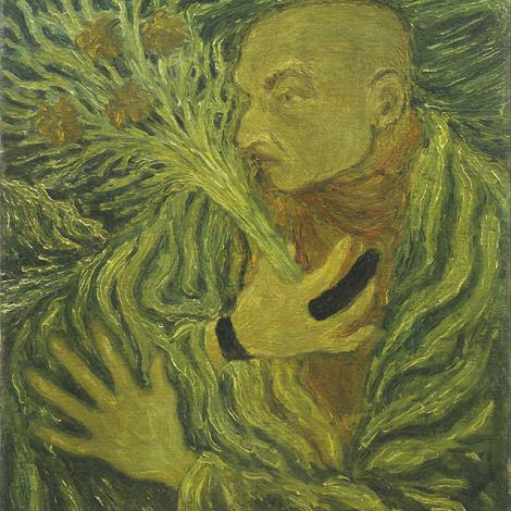 L’uomo dal dito fasciato, 1940, olio su tela