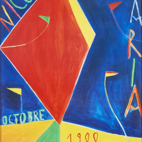 Exposition à la Galérie Lelong, 1988, poster, 70.0 x 50.0 cm