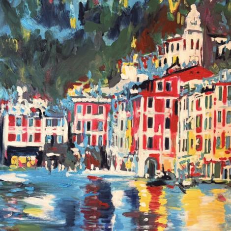 Portofino, acrilico su tela 60 x 70 cm