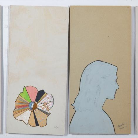 Diario a tempo libero, 2001, tecnica mista su cartone, 49.7 x 97.0 cm