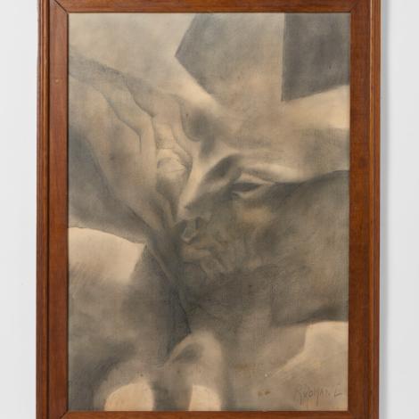 Senza titolo, matita su carta, 69.5 x 49.5 cm