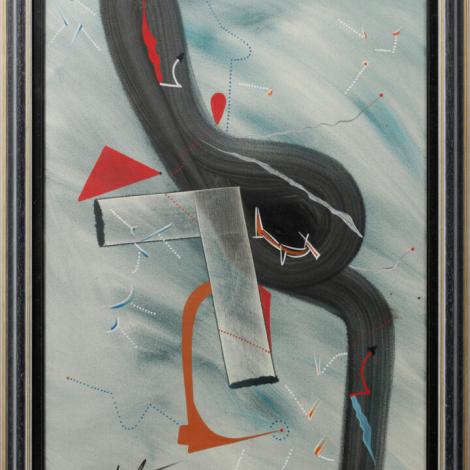 L'amour aux antipodes, 1994, tempera e gemma su tela, 70x50cm