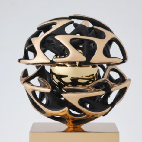 Sfera Nirvana, 2019, fusione in bronzo a cera persa, diametro 20 cm; € 19.500,00/VP (Dorotheum, Vienna)