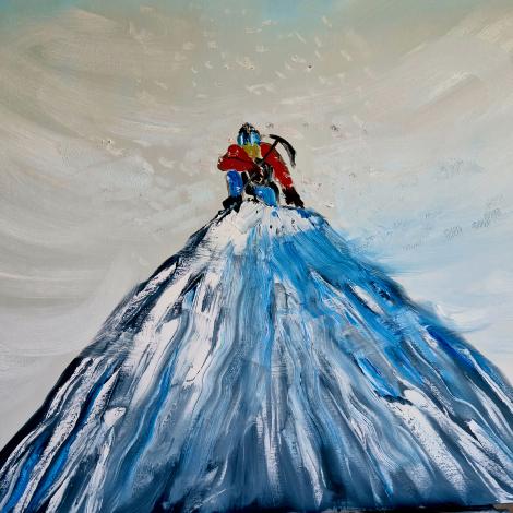 Solitudine, 2025, olio su tela 70x100 cm