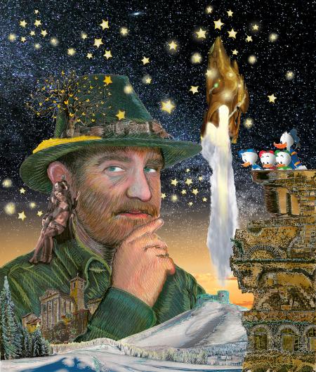 L’Alchimista delle stelle, 2021, 85 x 100 cm
