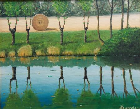 Pianure padane, 2024, olio su tela 50 x 40 cm