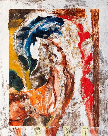 Cavalli in lotta, 2010, olio su tela, 100 x 80 cm, € 5.000