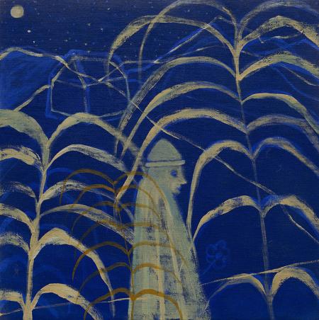 Classico come la notte, 2024, acrilico su tela, 60 x 59 cm