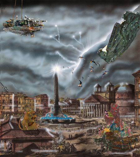 I figli della nuvola, 2019, 82 x 92 cm