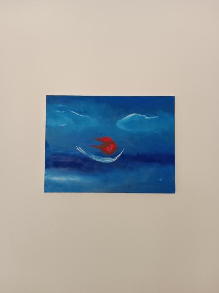 A tutta vela, 2025, olio su tela, 40x30 cm