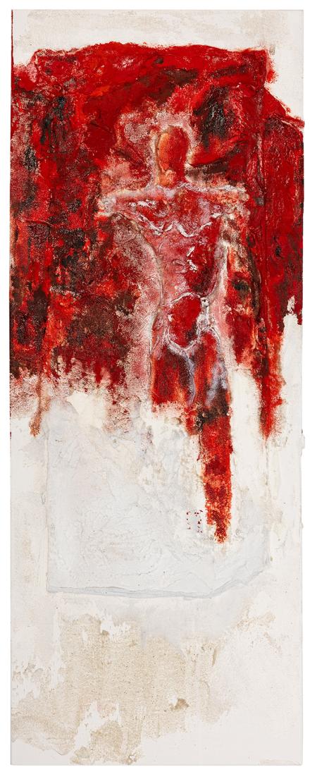 Stasi III, 2024, olio su tela 80 x 30 cm, € 2.750