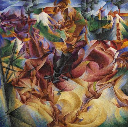 Umberto Boccioni, Elasticità, 1912, olio su tela