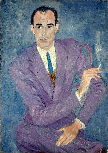 Ritratto viola di Emilio Radius, 1938, olio su tela, cm 100x70