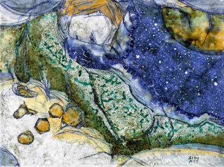 Alla materia cosciente che si interroga!, 2007, 45 x 33 cm