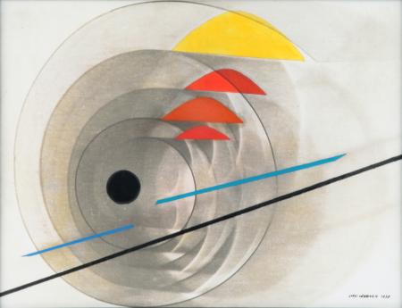 Composizione x2, 1938, olio e fotogramma su tela, 30x40