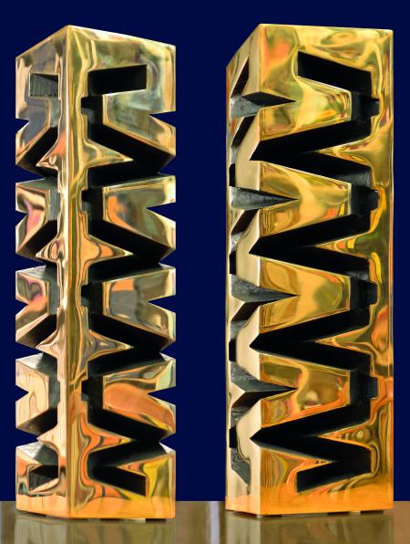 Ziggurat, 2019, bronzo lucidato