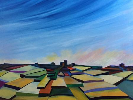 Lastre, 2016, olio su tela 70x60 cm