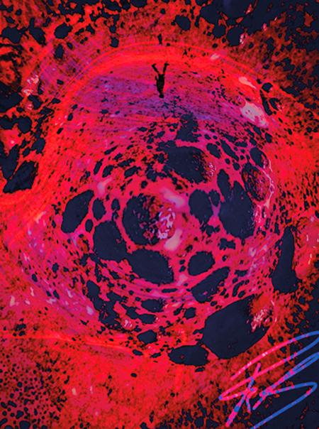 Tra fuoco e vuoto, 2023, arte digitale 75x90 cm