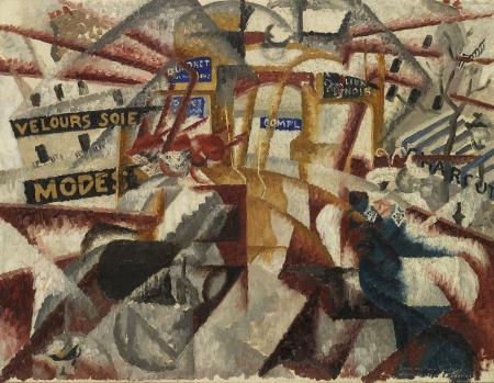 L'autobus, 1913, olio su tela