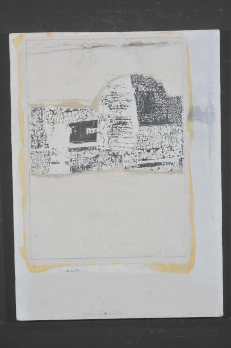 Antologia dei segni, 1993-94, affresco su pannello di legno, cm 134x97