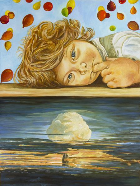 Ouf!, 2014, olio su cartone telato 60 x 80 cm