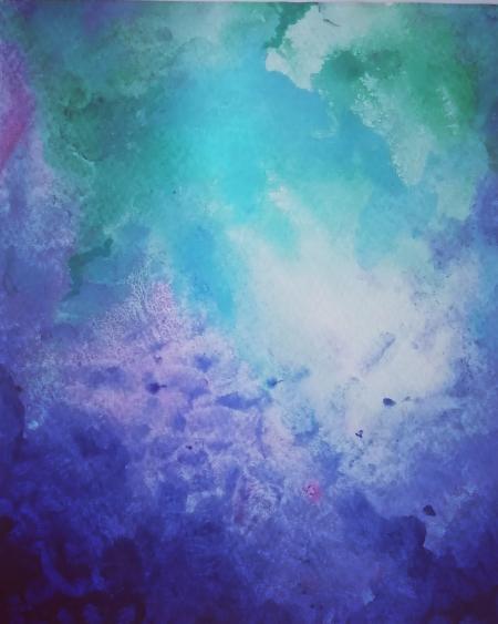 Libro d'artista, 2025, acquerello 50 x 70 cm