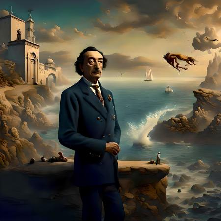 The man who deserves the clouds, 2024, oil canvas 50 x 50 cm