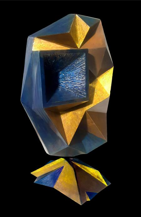 Faccia di Bronzo, 2024, modello, 30x40 cm