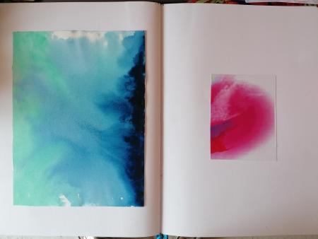 Libro d'artista, 2025, acquerello 70 x 50 cm