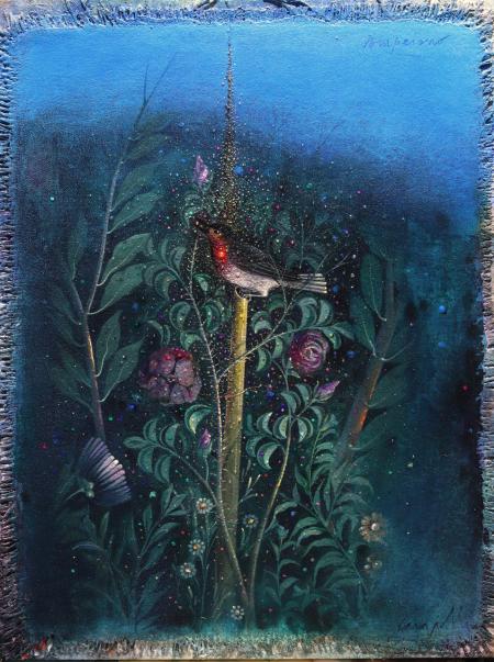 Pompeiano - Olio su tela e tavola cm. 40x30 - 2021