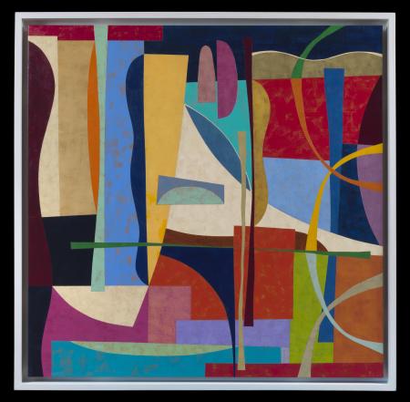 Sometimes it's a party, 2019, acrilico su tela, cm 110x110