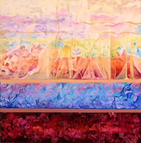 OGNI PENSIERO VOLA, 1995, olio su tela 90 x 90 cm