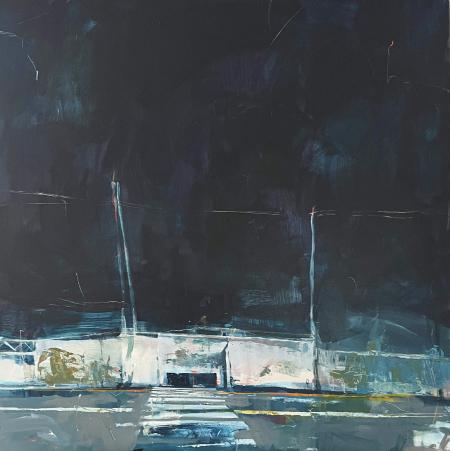 ABANDONMENT, 2024, acrilico su tela, 90 x 90 cm