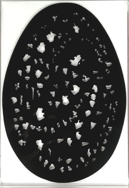 AFTER FONTANA OMAGGIO A LUCIO FONTANA FINE DI DIO nero salvato nella capsula del tempo anche se gli originali forse non esisteranno più
