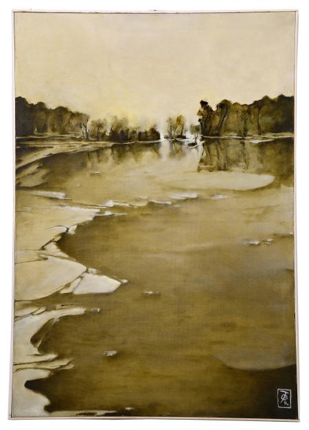 Alba, 2014, olio su tela, 70 x 100 cm