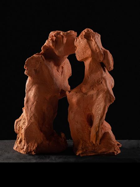 Approcci, 2020, terracotta 35 x 34 x 16 cm