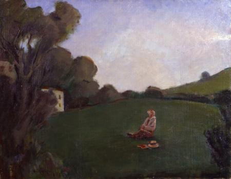 Guardando in alto, 1925, olio su tela