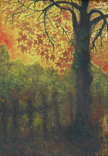 Bagliore, 2012, olio su tela 50x70 cm