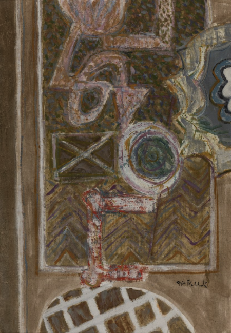 Interno, 1964, olio su tela, 87x125cm