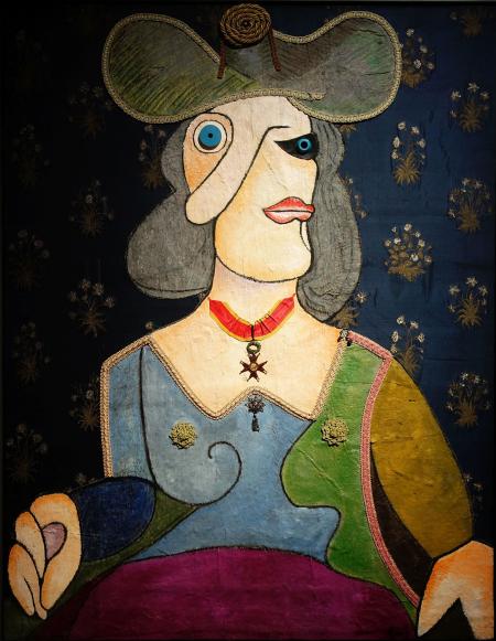 Busto di donna con cappello, 1969