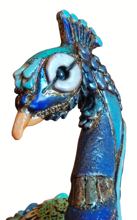 Maestosa creatura, 2022, ceramica RAKU (particolare)