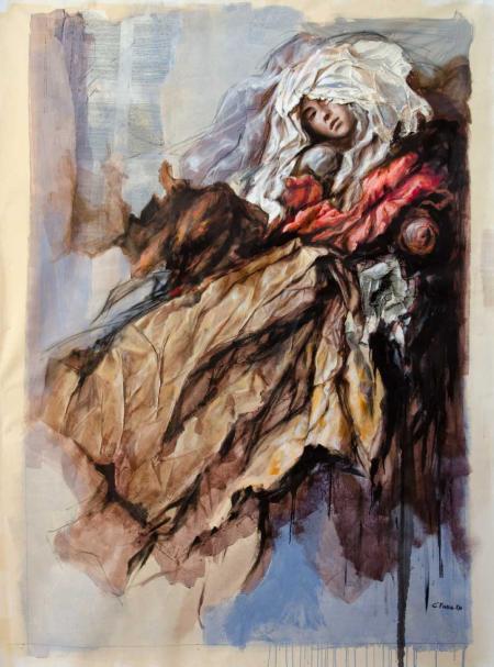 Medea - tecnica mista su tela cm 140x190 a.2013