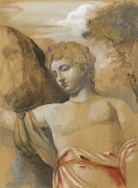 Senza titolo, 1980, collage di fogli di calendario su carta,66.0 x 49.0 cm