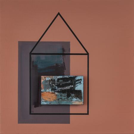 CASAMATITA (xn1), 2025, acrilico su tela, 30x30 cm
