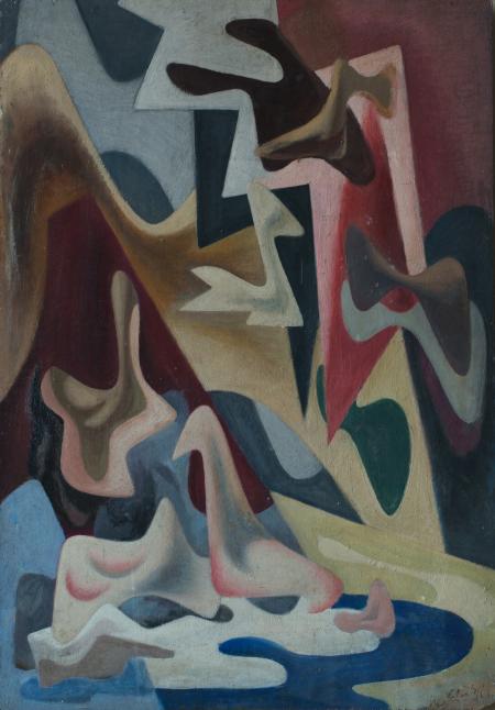 Diurni e notturni, 1946, olio su tavola, cm 98x68